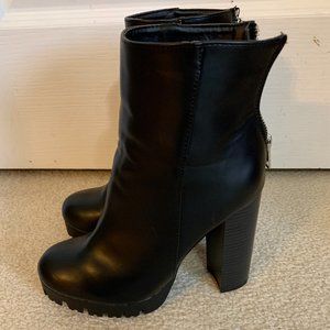 Charlotte Russe Faux leather platform boots